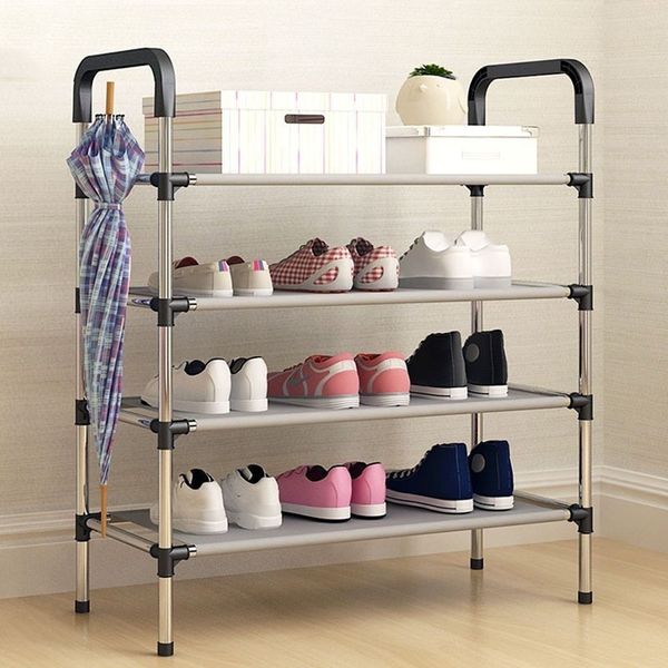 Actionclub Multi-purpose Multi-camada Simples Sapato Rack Doméstico À Prova de Poeira DIY Montagem Sapato Organizador Rack Space Saver Y2005271927