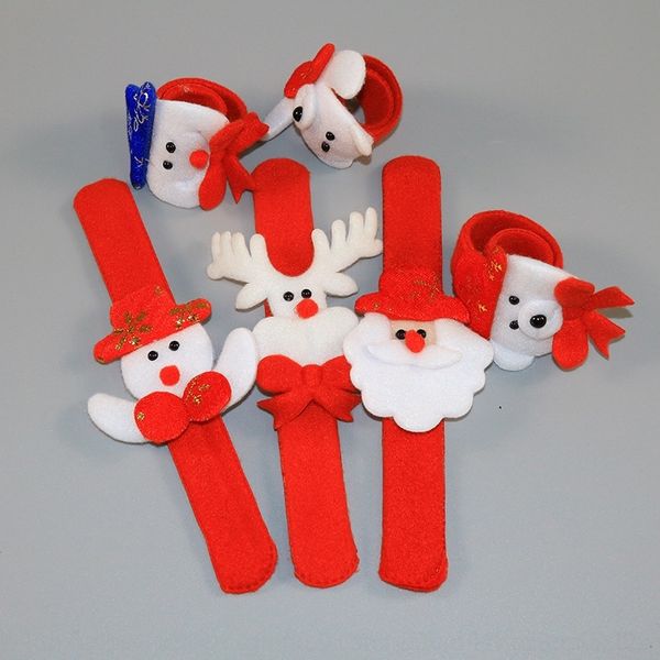 

crssg decorative products santa children's toy roll claus cartoon pat belt bracelet jvcts bracelet toy gift pat