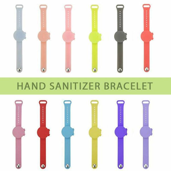 

портативный силиконовые мыло браслет браслет ручной диспенсер для женщин диапазона выжимать жидкость-заполняемых мужчины шарм ювелирных пода, Golden;silver