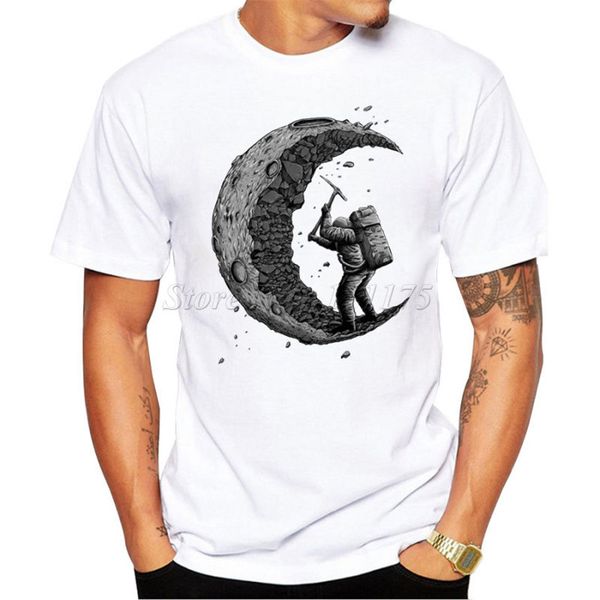 

digging the moon design men's custom printed hipster t fashion hoodie designers t shirts sweatshirt