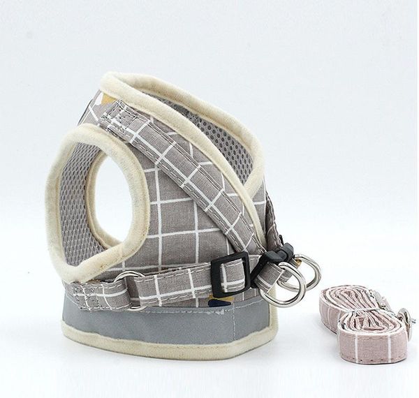 

dog cat harness set breathable puppy vest for small pet medium dogs yorkie teddy reflective walking wmtnbz mywjqq