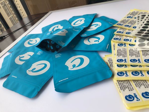 

bags edibles bag and blue bags flavors stickers hologram cookies empty label 3.5g solid local mylar packaging sqckj wphome