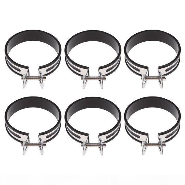 

6x motorcycle exhaust pipe muffler holder clamp for 100mm diameter