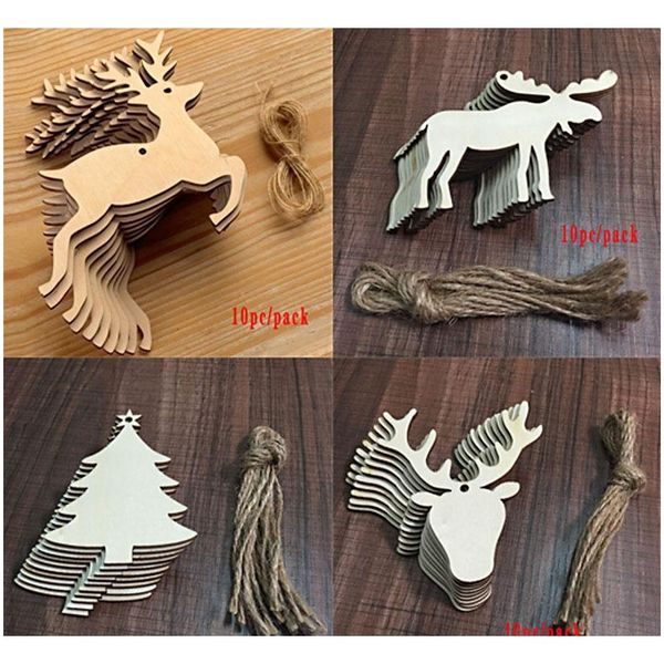 

christmas tree decoration pendant wooden crafts handmade diy small gifts home party christmas decoration supp sqccxz bbgargden