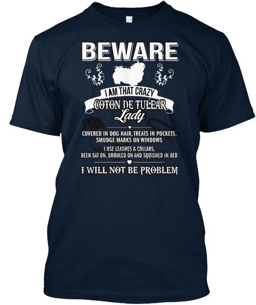 

men beware crazy coton de tulear lady hoodie designers t shirts sweatshirt