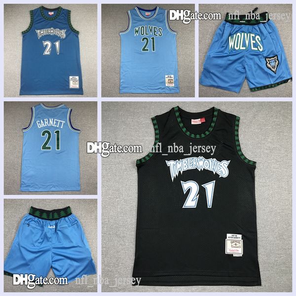 

vintage mens 21 kevin garnett mitchell & ness swingman basketball jersey retro mesh classic stitched minnesotan just don shorts with logo, Black;red