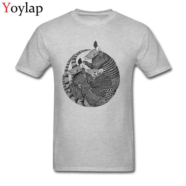 

armadillos retro style geometric animal print unique design crew neck s leisure white sport hooded sweatshirt hoodie men t shirt