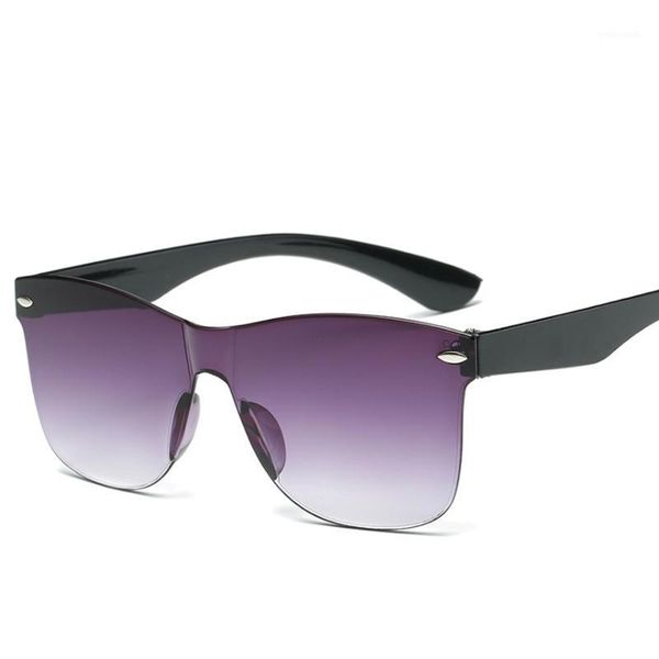 

sunglasses 2021 transparent women colorful retro fashion rimless sun glasses women's vintage eyewear1, White;black