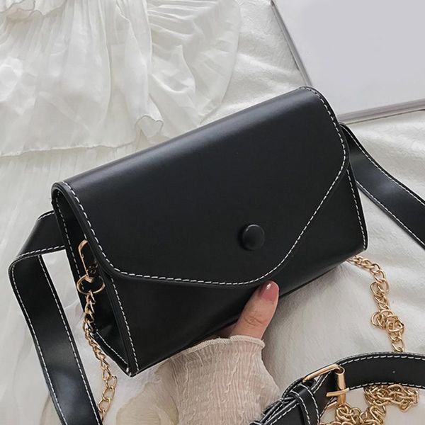 

new 2020 pu women fashion cross-body bag chain female shoulder bag small flap cover messenger bolsas feminina