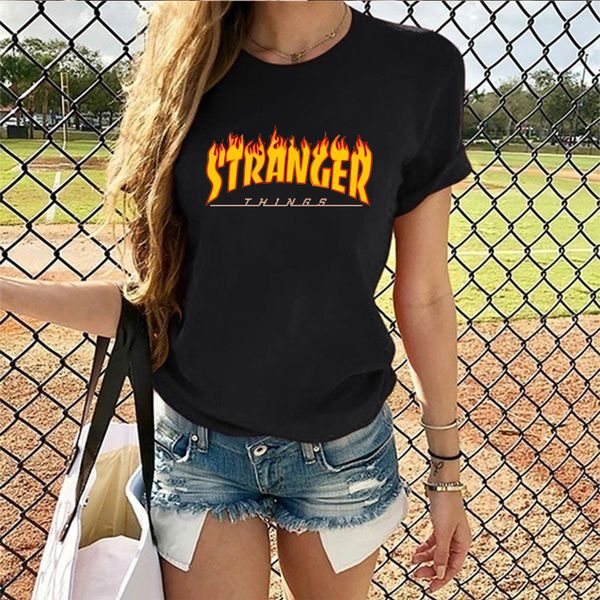

graphic tees stranger things summer fashion 90s vintage ulzzang 2020 harajuku 90s black sport hooded sweatshirt hoodie men t shirt