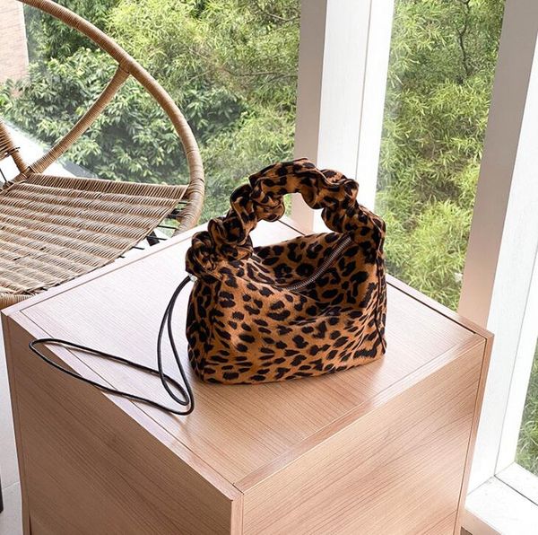 

women handbags purse small tote bag lady shoulder bags leopard girl underarm bags senior fashion