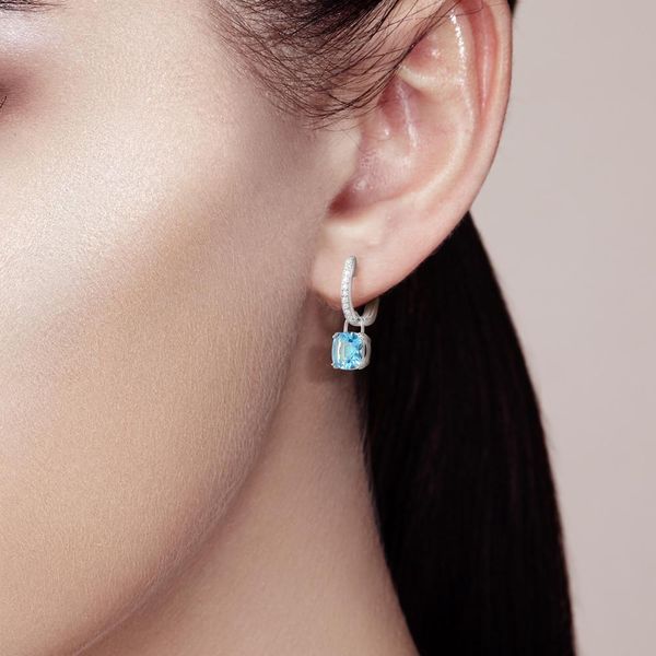 

santuzza for women 925 sterling silver dangle earrings sky blue cubic zirconia brincos fashion jewelry q1219