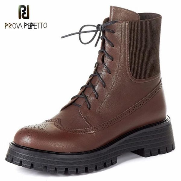 

prova perfetto ретро дышащий botas mujer зима круглый toe низкий каблук ткань обувь для женщин высокого качества keep warm полусапоги, Black