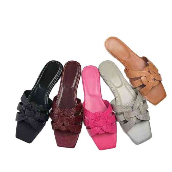 

spring summer sales outside beach h fashion flat heel sandals word cool brand women's casual shoes streetwear ladies flats slippers 34-, Black