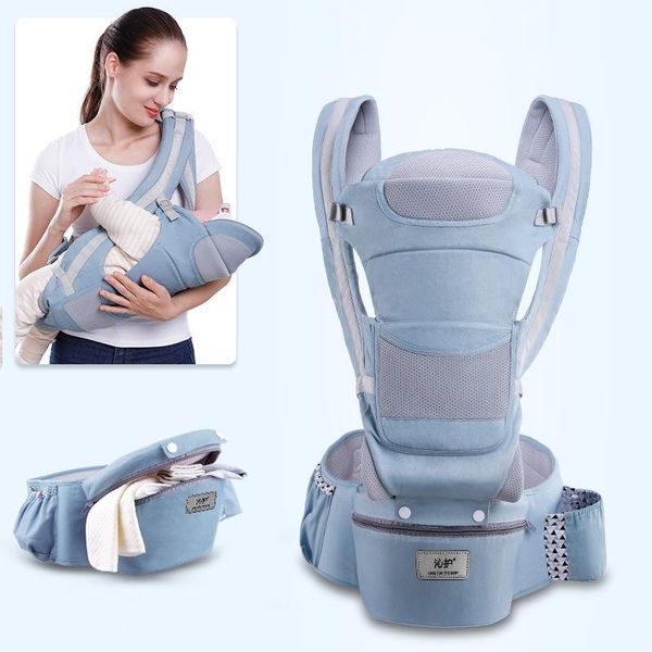 

0-48m ergonomic baby carrier infant baby hipseat carrier front facing ergonomic kangaroo wrap sling for travel 2020