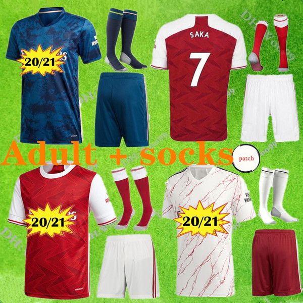 

arsen soccer jersey 20 21 pepe saka henry guendouzi willian final tierney 2020 2021 saka 3rd football shirt men + kit + socks, Black;yellow