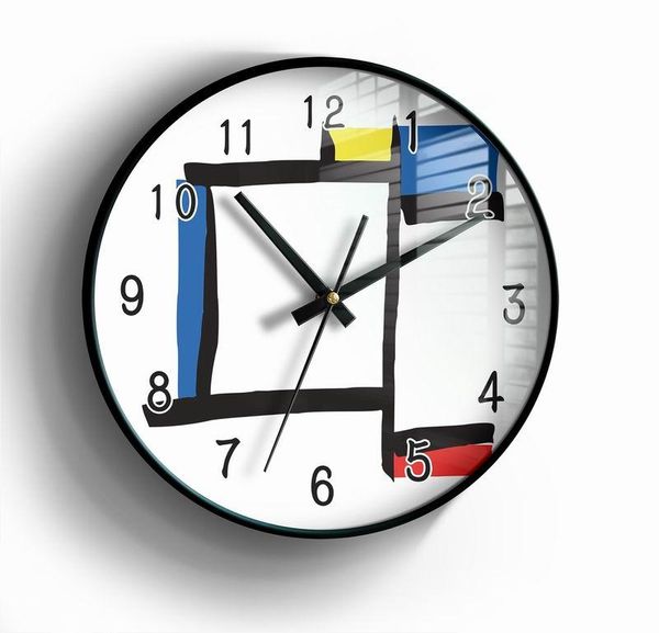 

new 3d wall clock simple series hd wall clock modern design silent movement large size home decoration