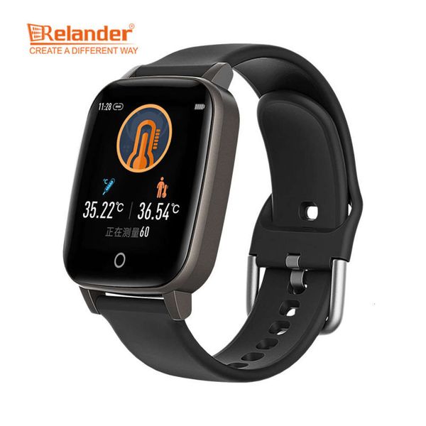 

new t1 color screen intelligent bracelet bluetooth sports watch contact temperature measu