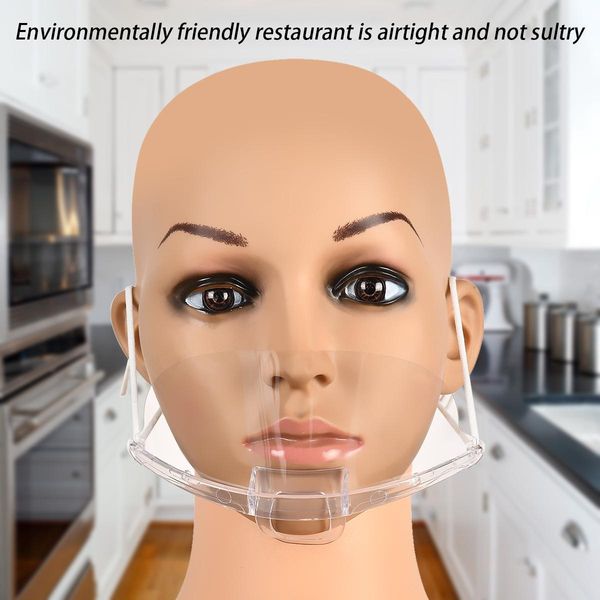 

набор кухня санитарный инструмент прозрачные маски постоянный fog catering food hotel пластиковые kitchen restaurant маски wmtfgq yycolor, Black