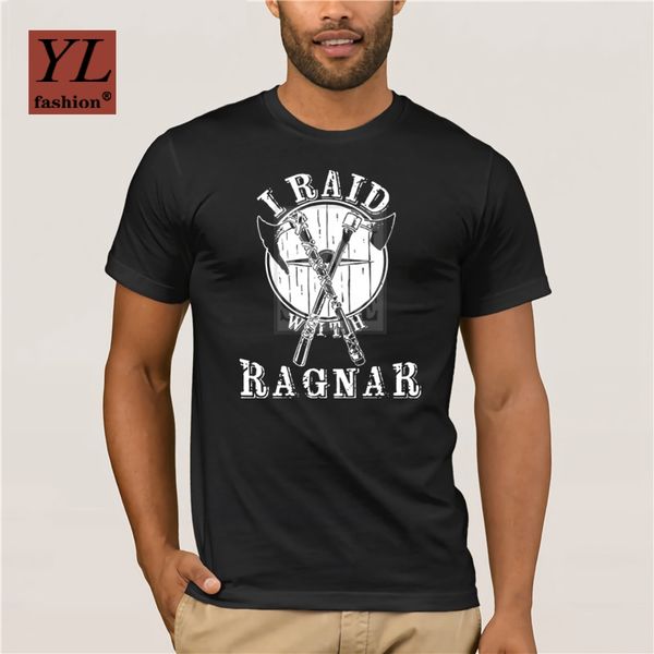 

funny cotton t shirt casual print short sleeve cotton t shirt i raid with ragnar personality t shirt sport hooded sweatshirt hoodie