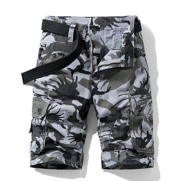 

2021 new summer new classic vintage camouflage cargo casual fashion 100% cotton fit shorts men legwear jv6r, White;black