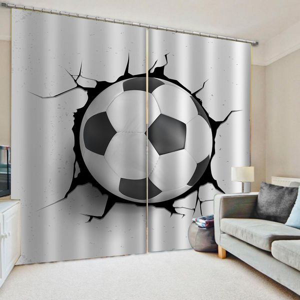 

customized size luxury blackout 3d window curtain for living room black and white ball curtains stereoscopic curtains