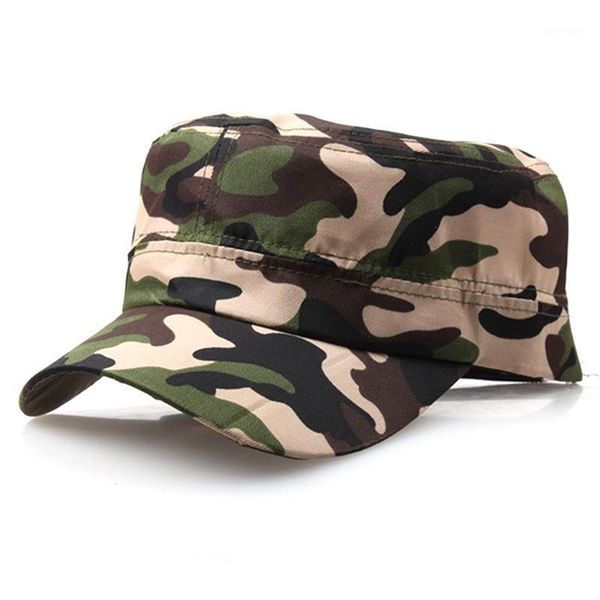 

wide brim hats classical style sunscreen sun casual hat camo wild fishing solid color men's army caps adjustable flat cap1, Blue;gray