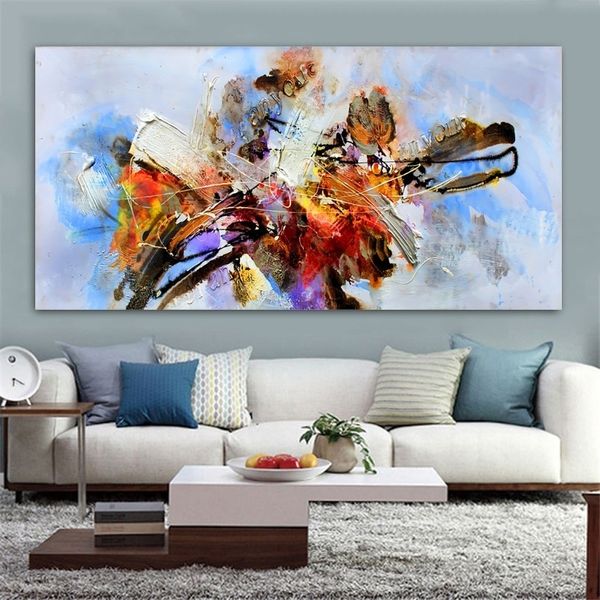 

abstract wall art colorful canvas oil painting nordic wall pictures for living room decorative posters prints home decor cuadros decoracion