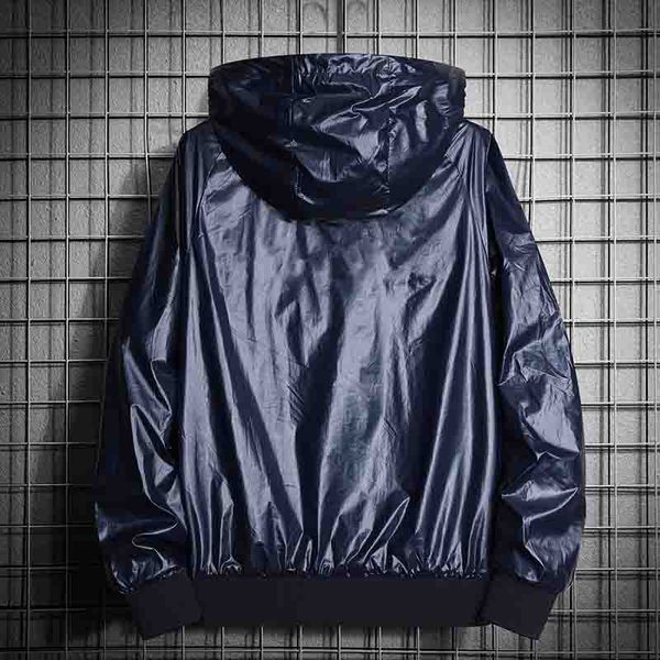 

men jacket fashion new mens panelled jackets mens letter pattern long sleeves jackets casual hooded windbreaker size m-4xl, Black;brown