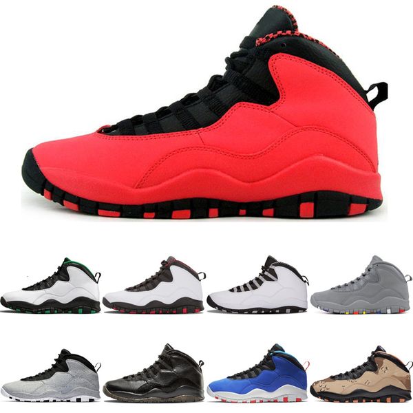 

10s basketball men 10 shoes seattle gs fusion red desert camo orlando mens trainers basket i'm back breathable jumpman sports sneakers, Black