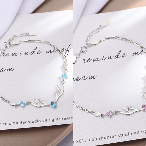 

w1gwq and and has bracelet korean bracelet xiaolujiao lady japanese 925 your personality is simple students are close friends yinyilu lovers, Golden;silver