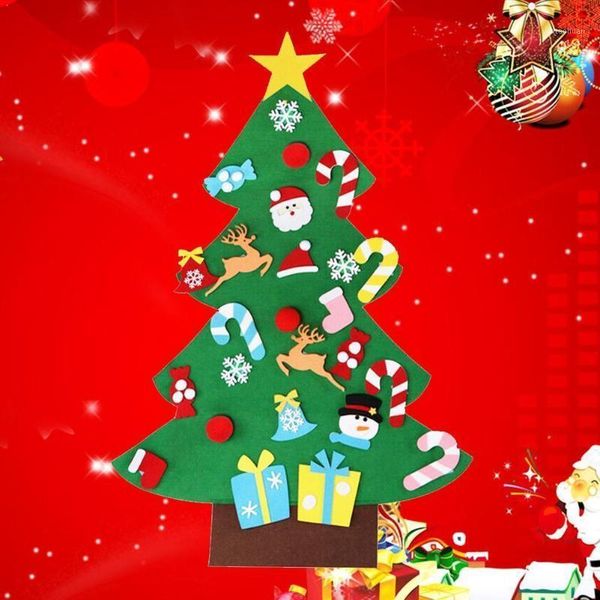 

christmas decorations tree felt fir diy xmas ornaments for kids gifts navidad year home s q7y61