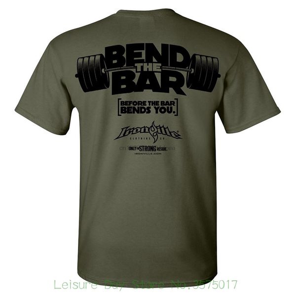 

short sleeves boy cotton men ironville bend the bar before the bar bends you weightlifting hoodie designers t shirts sweatshirt