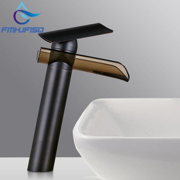 

waterfall basin faucet glass advanced modern bathroom basin faucet mixer water taps