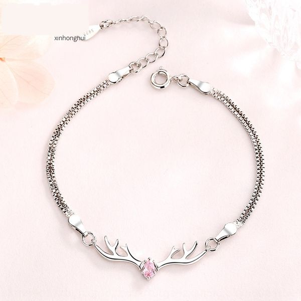 

luminous female creativity a deer has your antler bracelet female temperament elk color glittering crystal bracelet hcp7o, Golden;silver