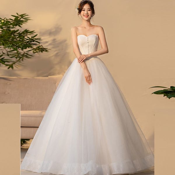 

2021 new a plain bride, dressed as bride suknia lubna robe e8r1, Blue;red