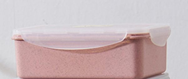 

lunch box wheat straw microwave tableware bento boxstudent portable food storage box lunch box refrigerator food container bbypwa