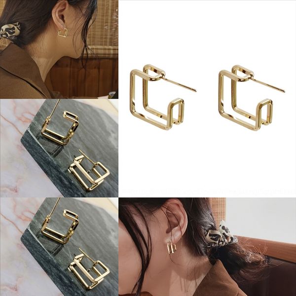 

utto ins fashion pearl gold earring for women party sier 925 earring girls wedding pearl dangle earring six, Golden