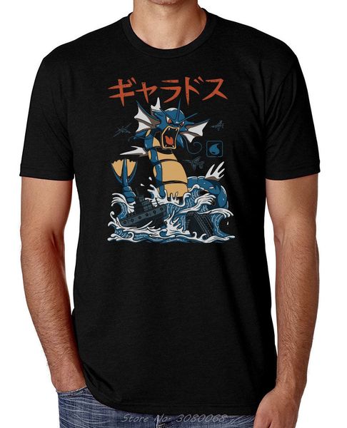 

спорт gyarados kaiju япония стиль t-shirt мужская футболка лето хлопка с коротким рукавом o-образным вырезом топы футболки