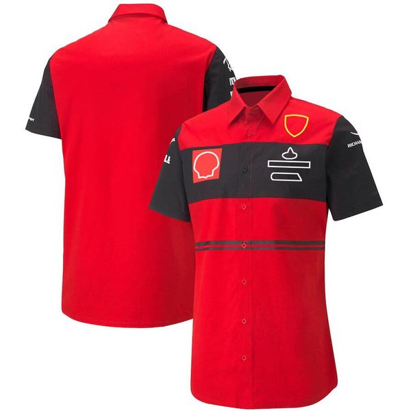 

f1 team t-shirt lapel polo suit formula one jacket custom same 2022