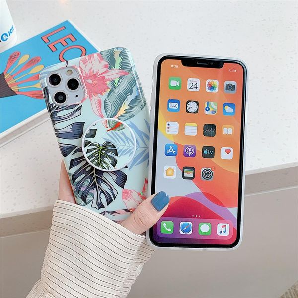 

flykylin держатель стенд чехол для iphone 12 11 pro xs max se 2020 xr x 7 8 plus чехол case retro plating sqclbd2010
