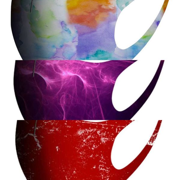 

ugofau masks fashion face mask printed cartoon ice silk facemask women painting starry sky fireworks camo dustproof mouth ma n