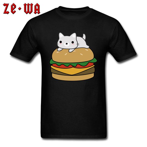 

fashion t shirts cute hamburger cat t shirt family & tees fabric short sleeve hip hop clothes crew neck sport hooded sweatshirt hoodie