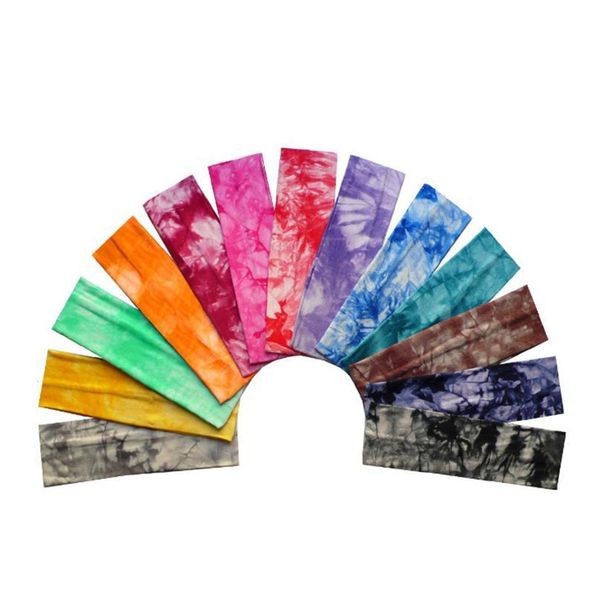 

tie-dye headbands sweat cotton stretch headband diy sports yoga elastic hairbands turban bandanas headdress headdress h qylnsq