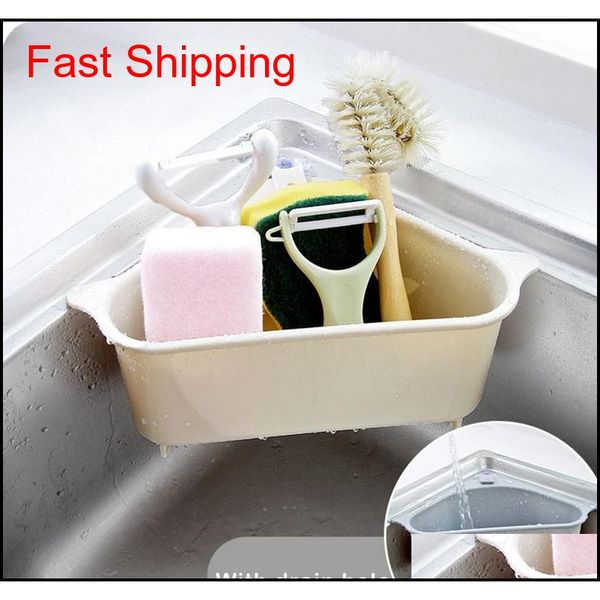 

triangular sink drain shelf shelving sink suction soap rag rack bucket kitchen drying rack sponge qylxzh bdebaby