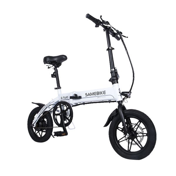 

bicycle moped foldable electric bike 14'' aluminum alloy folding frame 36v 8ah lithium battery for black and white, Silver;blue
