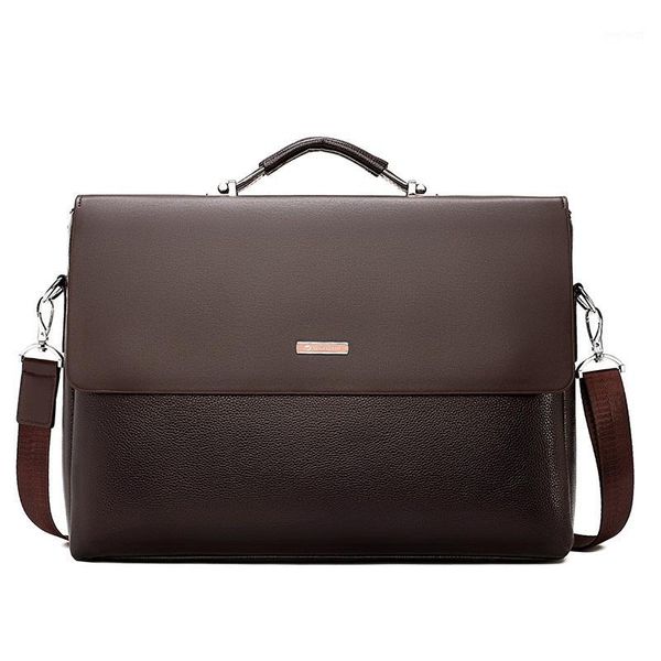 

business men briefcase leather laphandbag casual man bag for lawyer shoulder bag male office tote messenger1