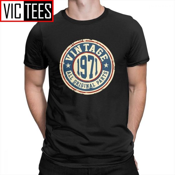 

sport vintage 1971 all original parts t shirt printed 100% cotton awesome hipster t-shirt man's short sleeve o-neck tees