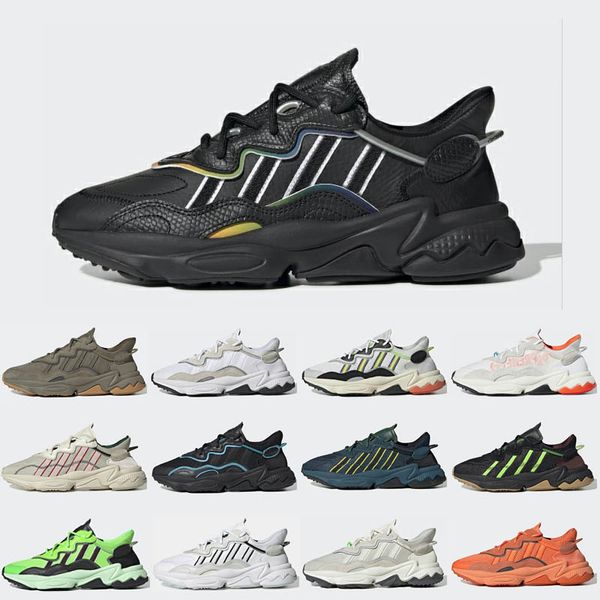 

fashion king push ozweego for men women casual shoes era pack reflective xeno core black bright cyan pusha t trainers sports sneakers 36-45