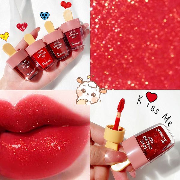 

ice cream mirror glass lip gloss moisturizing light gel no sticky shimmer lipstick liquid lipstick makeup 6 color lipgloss maquiagem